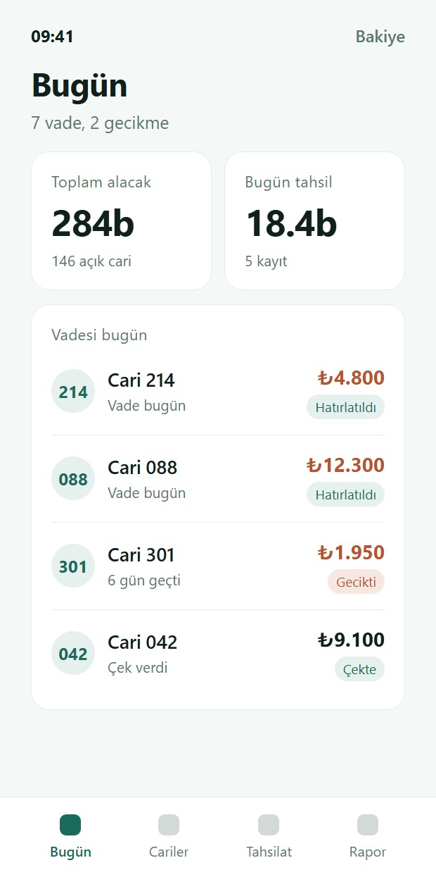 Uygulama ekranı 1